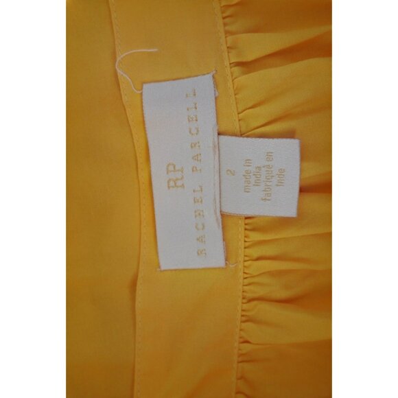 Rachel Parcell Tiered Ruffle Cotton Dress in Marigold Yellow (Size 2) - Picture 10 of 12